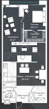 Продажа квартиры площадью 94.2 м² 7 этаж в Riverdale по адресу Юго-Восток – Павелецкая, г Москва, 2-й Павелецкий проезд, д 5 стр 1